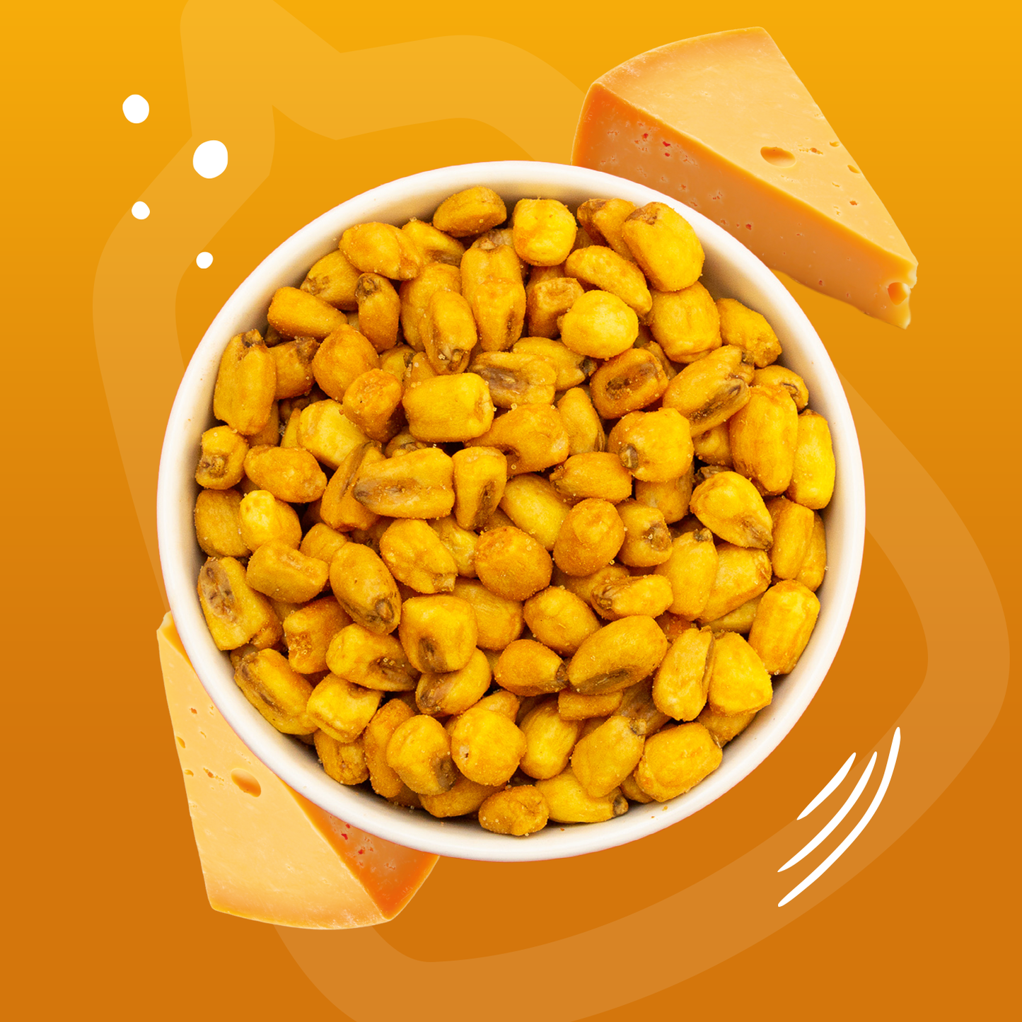 Cheddar Cheese Crunchy Corn Kernels