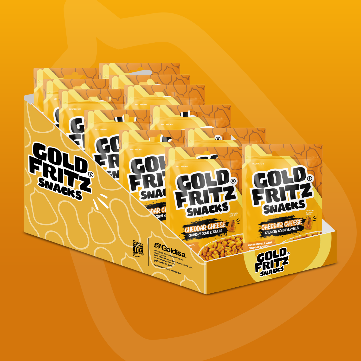 Cheddar Cheese Crunchy Corn Kernels