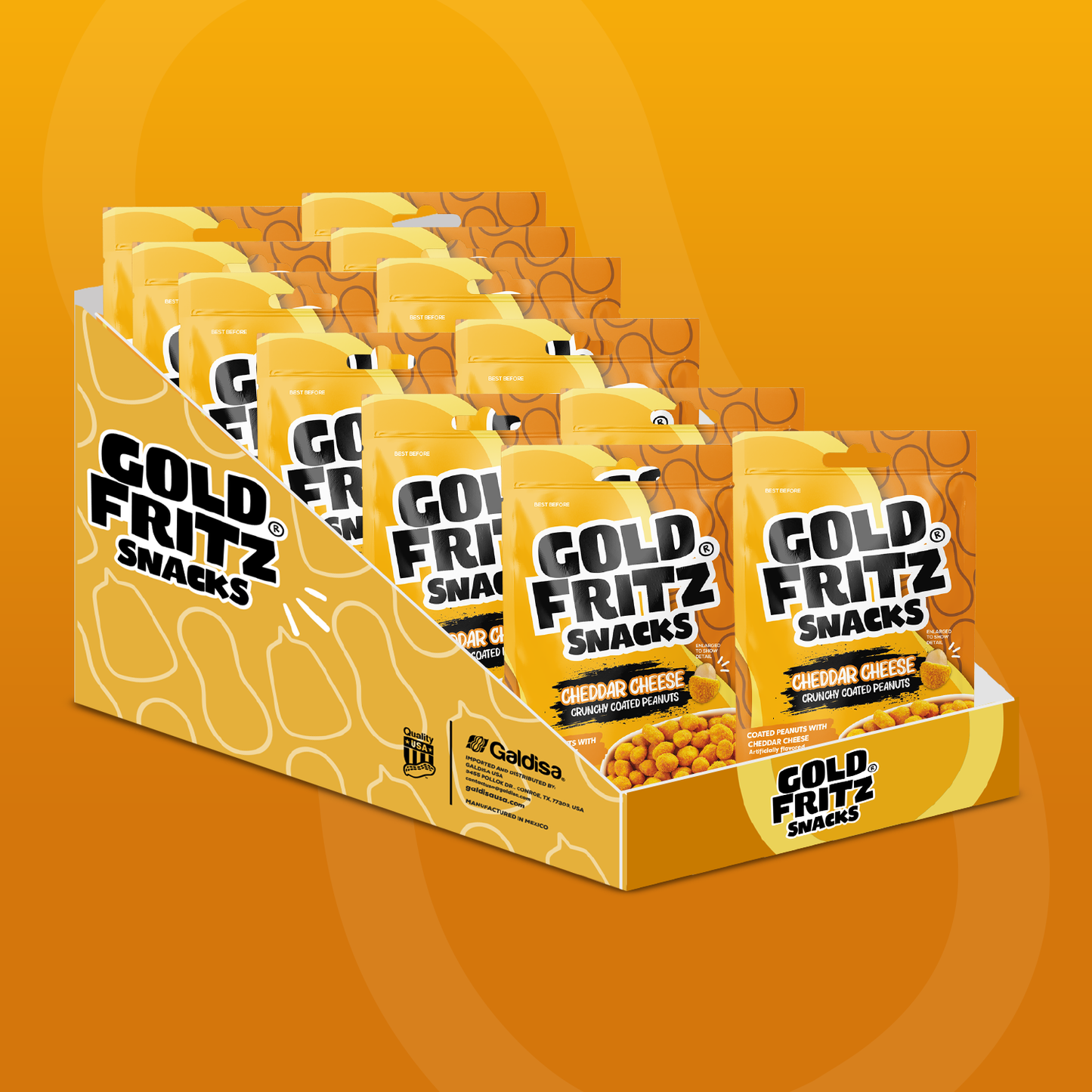 Cheddar Cheese Crunchy Coated Peanuts