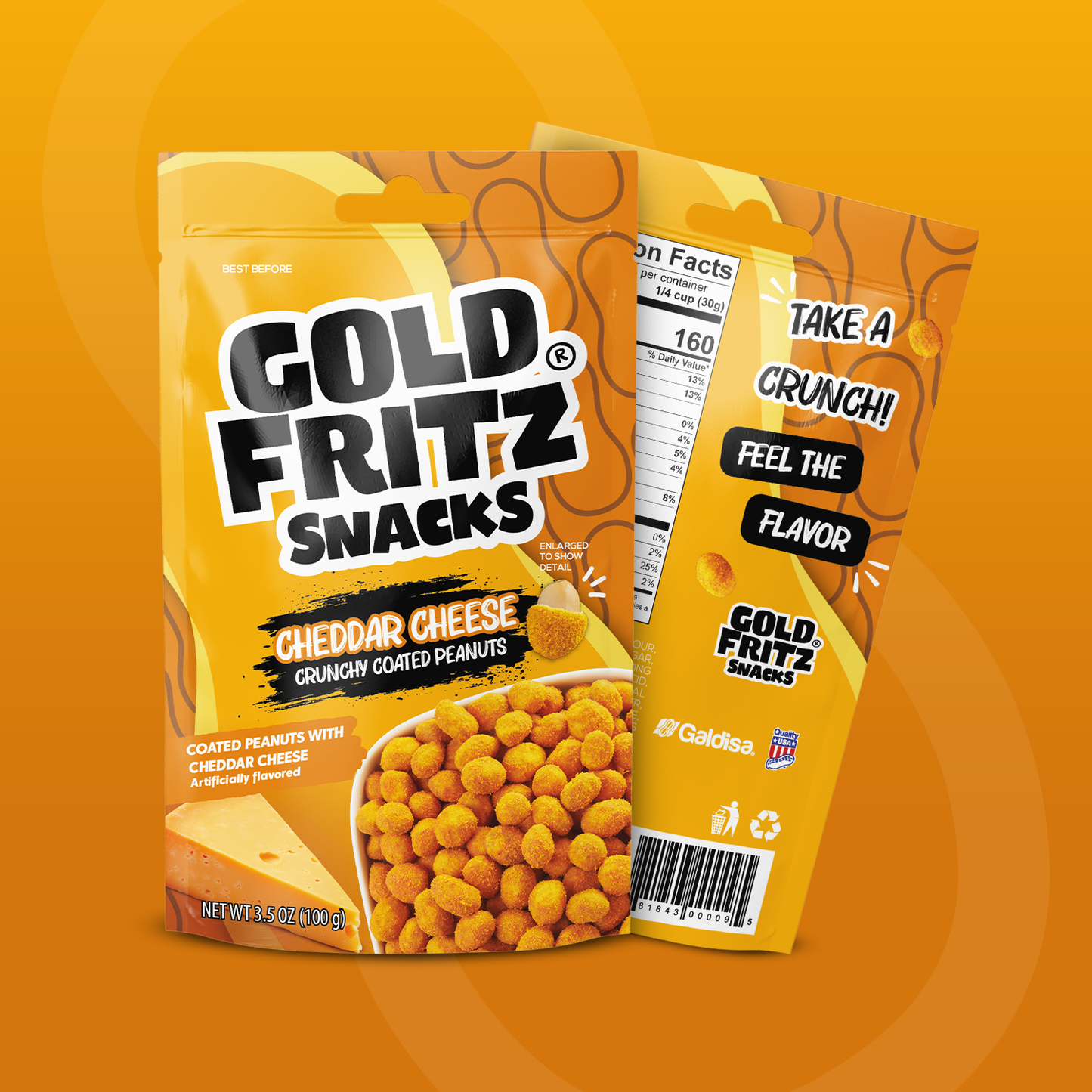 Cheddar Cheese Crunchy Coated Peanuts