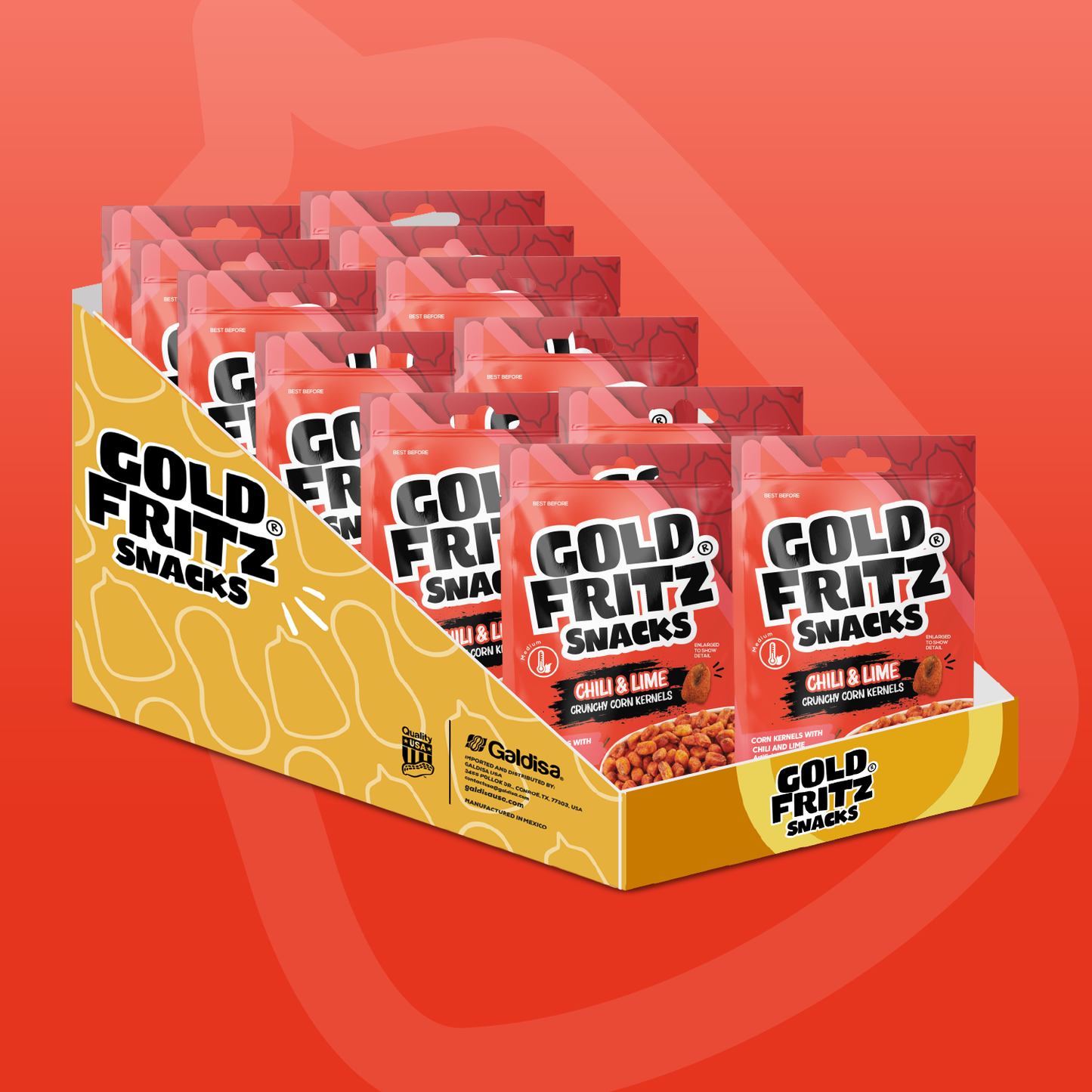 Chili & Lime Crunchy Corn Kernels