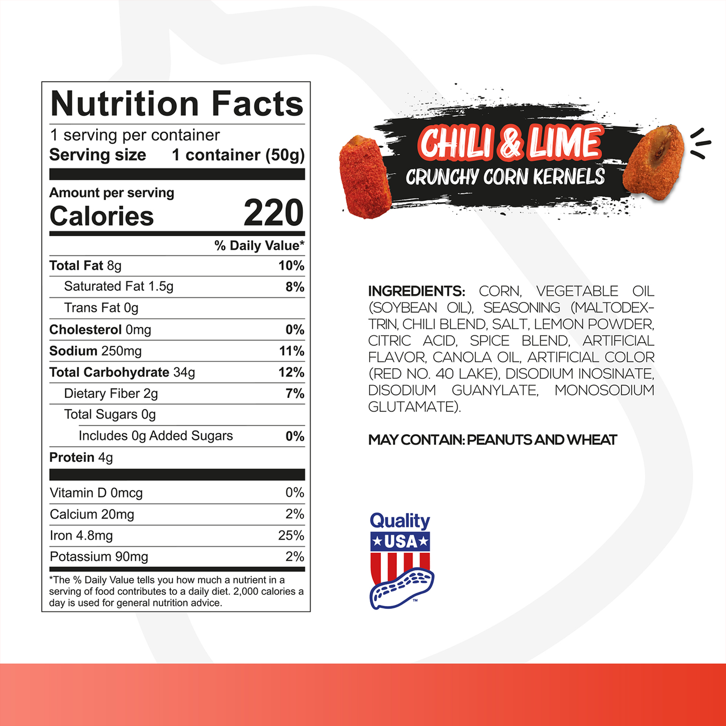 Chili & Lime Crunchy Corn Kernels