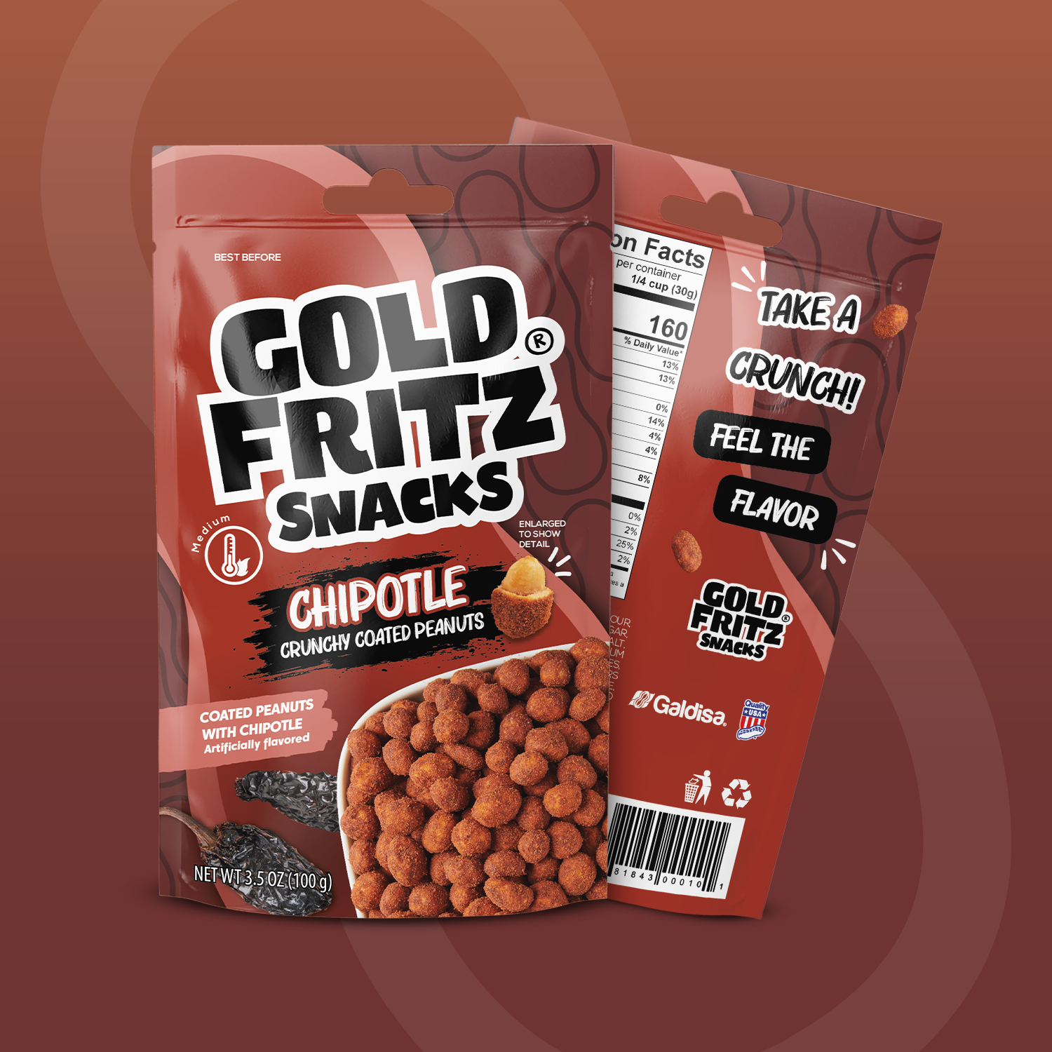 Chipotle Crunchy Coated Peanuts