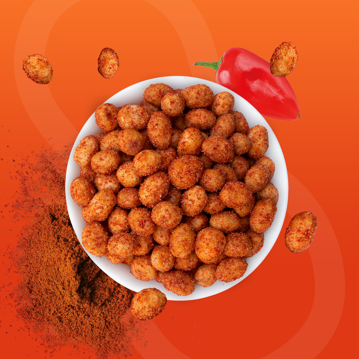Spiced Crunchy Coated Peanuts