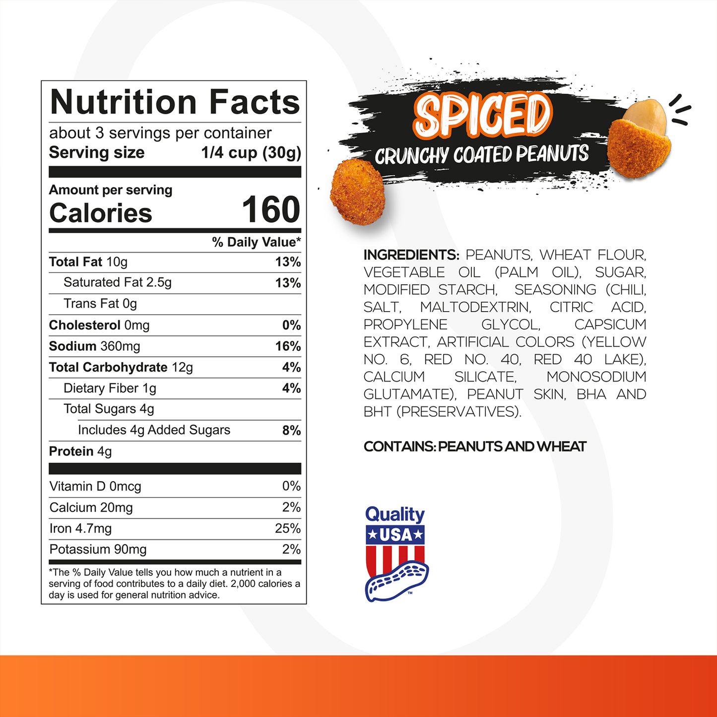 Spiced Crunchy Coated Peanuts