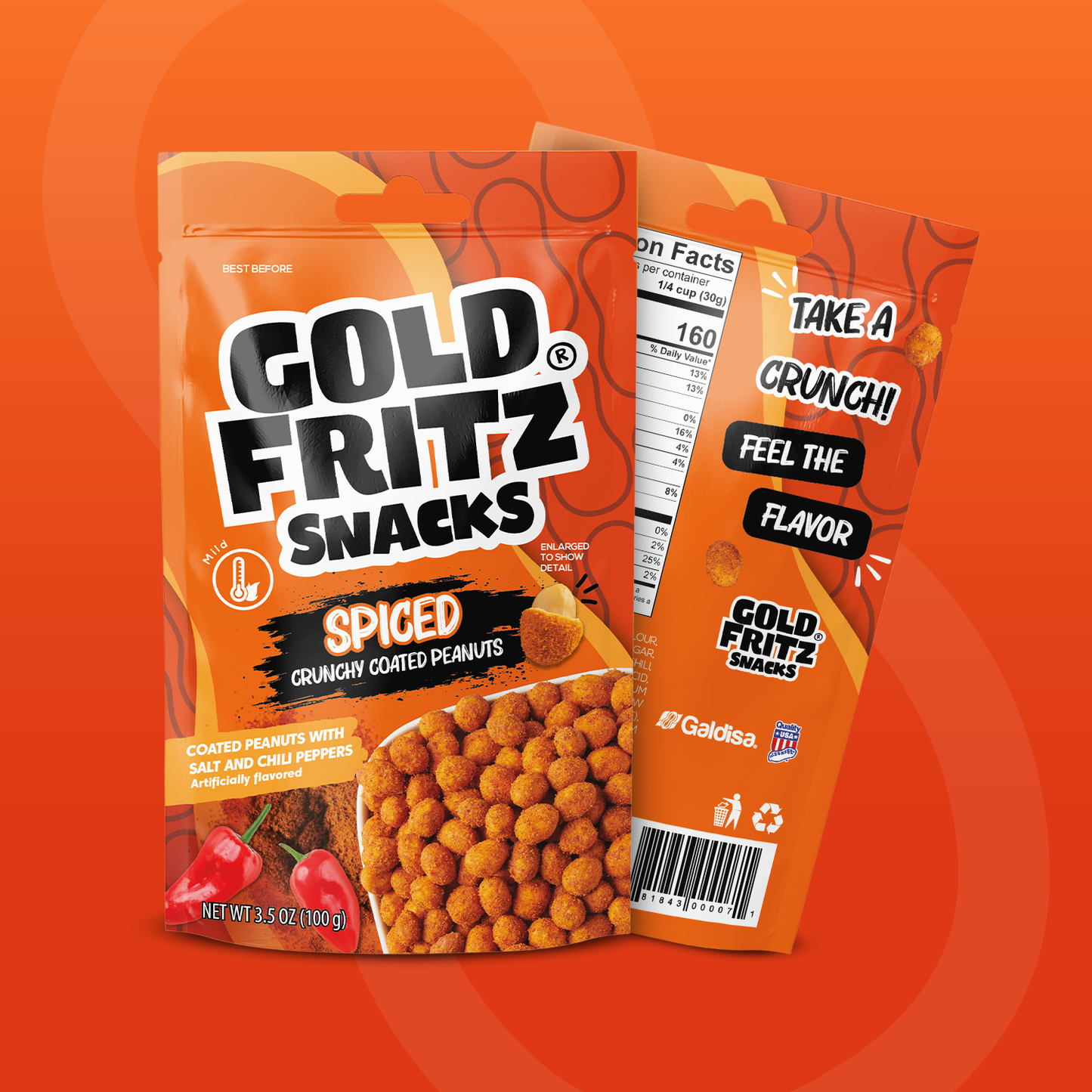 Spiced Crunchy Coated Peanuts